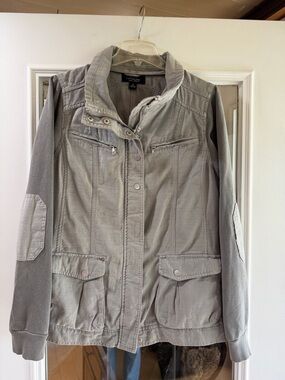 CoffeeShop grey cotton utility jacket